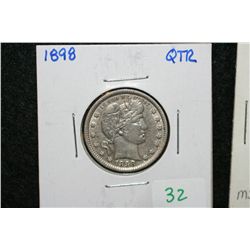 1898 Barber quarter