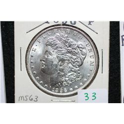 1896 Silver Morgan $1, MS63
