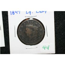 1847 Lrg One cent