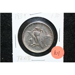 1934 Texas Independence Centennial commerative half dollar