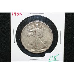 1935 Walking Liberty half dollar