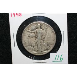 1945 Walking Liberty half dollar
