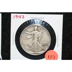 1942 Walking Liberty half dollar