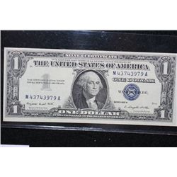 1957-A US Silver Certificate $1, Blue Seal, #M43743979A