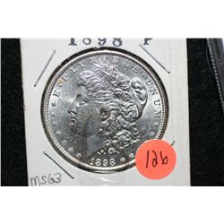1898 Silver Morgan $1, MS63