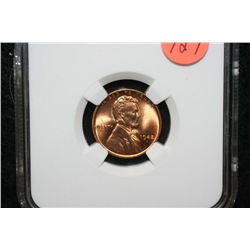1942 Wheat Back penny, NGC graded MS66 RD