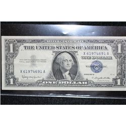 1957-B US Silver Certificate $1, Blue Seal, #X61974691A