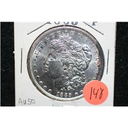 1885-O Silver Morgan $1, AU50