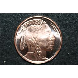 2011 Copper Round, .999 fine 1 oz.