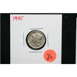 1945 Mercury dime