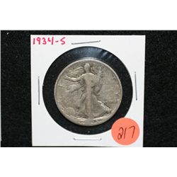1934-S Walking Liberty half dollar