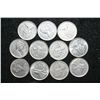 Image 1 : Canada 25 cents, various dates & conditions, lot of 11