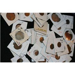 US & Foreign coins, various dates & conditions, lot of 50