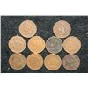 Image 1 : Indian Head penny, various dates & conditions, lot of 10