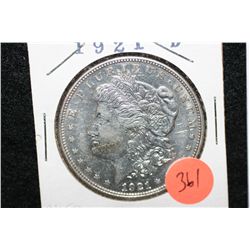 1921-D Silver Morgan $1, AU50