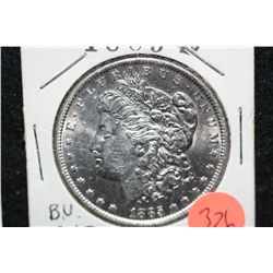 1885-O Silver Morgan $1, MS63, BU