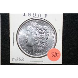 1890 Silver Morgan $1, MS63