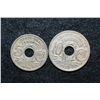 Image 1 : 1926 France Liberte Egalite Fraternite, 1-10 Cent Coin, 1-5 Cent Coin, lot of 2