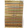 Image 2 : Collection of 2 Mexican serape the larger 62" X 92" showing light minimal fray the smaller 50" X 84"