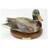 Image 1 : Ducks Unlimited 1937-1997 carved wooden decoy nicely mounted on walnut base, 14" long.