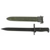 Image 1 : M1 bayonet left side of blade marked UFH US front of scabbard marked US in flaming bomb.
