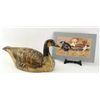 Image 1 : Collection of 2 includes Tom Tabor Goose decoy with glass eyes 23 1/2" long, nicely accomplished and