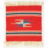 Image 2 : Collection of 4 small vintage Mexican rugs the first with thunderbird design 15" X 29" in fine condi