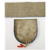 Image 2 : Vintage finely beaded belt and pouch with crossed arrow and rolling log pattern, 25" long, tags indi