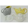 Image 1 : Collection of 4 includes Aladdin style Hall teapot Hall water pitcher made for GE refrigerators, Hal