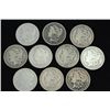Image 1 : Collection of 10 silver dollars includes dates 1879, 2) 1884, 1887, 1889, 1896, 2) 1899, 1900, 1901.