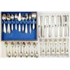 Image 1 : Cased set of flatware by Community Plate 68 pcs and 12 place setting of Onieda silver plate flatware