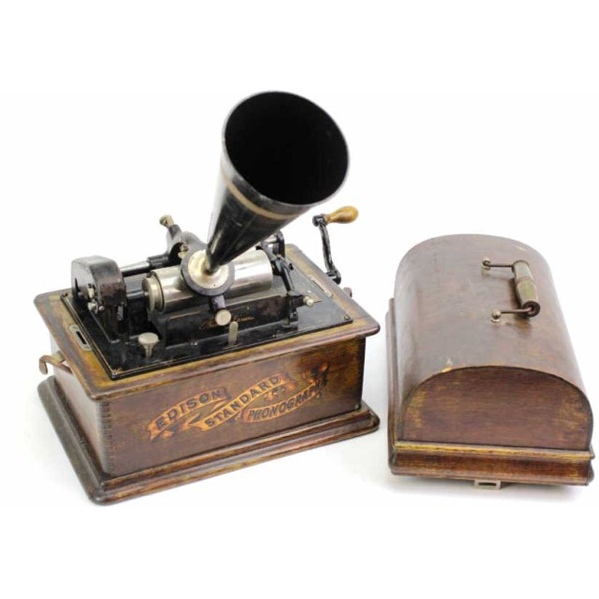 Ediphone Reproducer Edison standard cylinder phonograph oak cased with model C reproducer ...