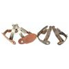Image 1 : Collection of 2 pair spurs includes Kelly drop shanks with leathers and North and Judd's with leathe