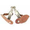Image 2 : Collection of 2 pair spurs includes Kelly drop shanks with leathers and North and Judd's with leathe