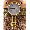 Image 1 : Contemporary non functioning cappuccino machine made of copper and brass with eagle finial, 23" tall