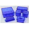 Image 1 : Collection of 6 vintage lidded refrigerator bowls and butter dish, all cobalt blue.