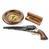 Image 1 : Collection of 3 includes miniature wood roulette wheel, contemporary Will and Finck cased dice and r
