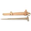 Image 1 : Original M1912 Picket Pin with leather sheath. Picket pin shows heavy erosion with no finish, leathe