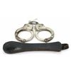 Image 1 : Collection of 2 includes S&W handcuffs with key, and Buchimer leather slap jack.