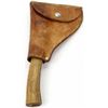 Image 2 : Vintage Marbles Camp axe with leather holster showing very good condition blade unground, 10 1/2' ov