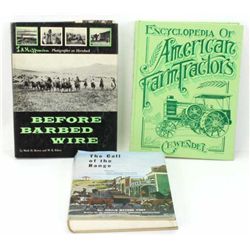 Collection of 3 books includes Before Barbed Wire, The Call of the Range about Nebraska Cattle indus