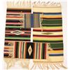 Image 1 : Collection of 4 vintage Mexican weavings includes 14" X 30" rug showing fine workmanship with laced