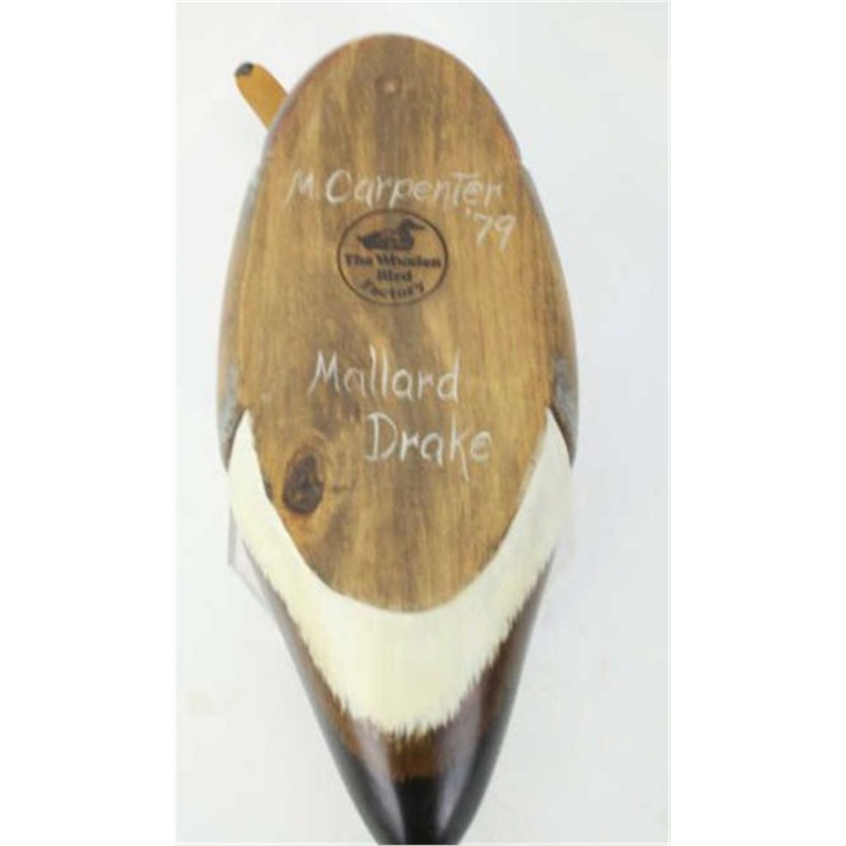 Collection of 2 Ducks Unlimited wooden decoys includes M Carpenter 79