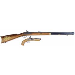 Collection of 2 includes Investarm percussion 50 cal. with walnut stock double set triggers, adjusta