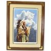 Image 1 : "Hear Me Oh Great Spirit" by Paul Calle signed in pencil to lower right corner, image size 15" X 21"