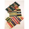 Image 1 : Collection of 7 vintage Mexican weavings includes finely woven 40" X 23" in very good condition, hea