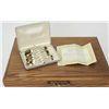 Image 2 : Collection of 2 includes Rogers Silver Plate flatware set and Crystal Triplex cased set of 6 sugar s