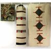 Image 1 : Collection of 3 Mexican rugs includes 19" X 23" pictorial showing very good condition, 14" X 55" Zap