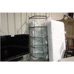 METAL 5 TIER GLASS SHELF