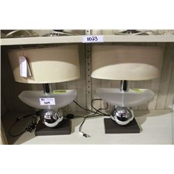 PAIR OF AMBROSIA TABLE LAMPS